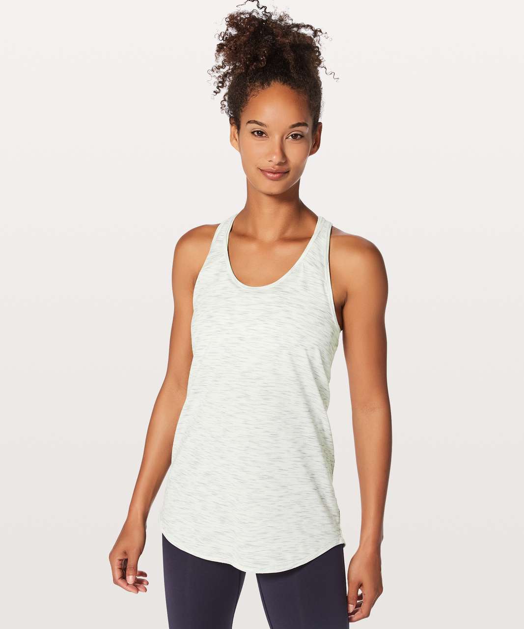 Lululemon Essential Tank - Tiger Space Dye Hail White (First Release)