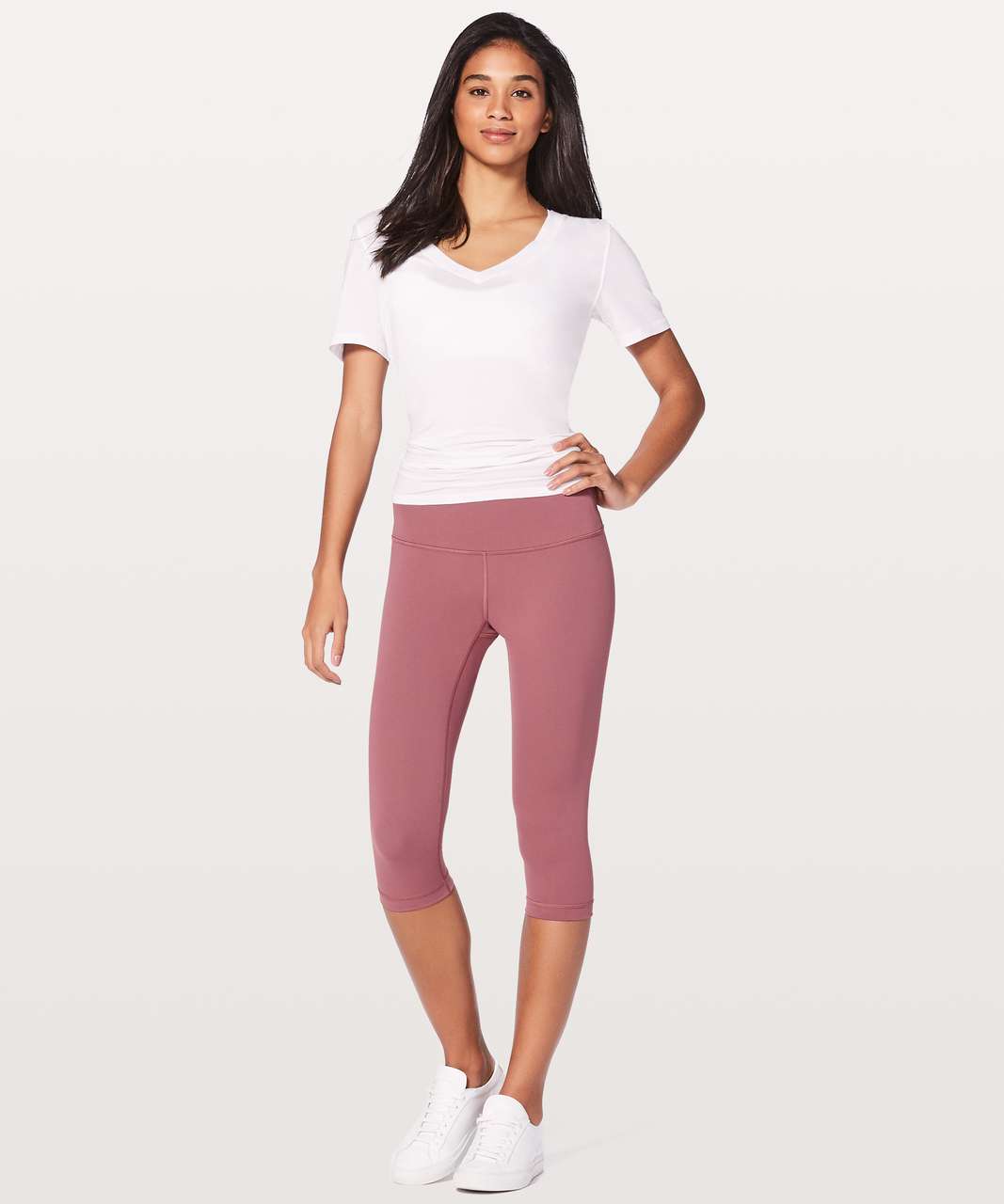 Lululemon Wunder Under Hi-Rise 1/2 Tight *Full-On Luxtreme 17" - So Merlot