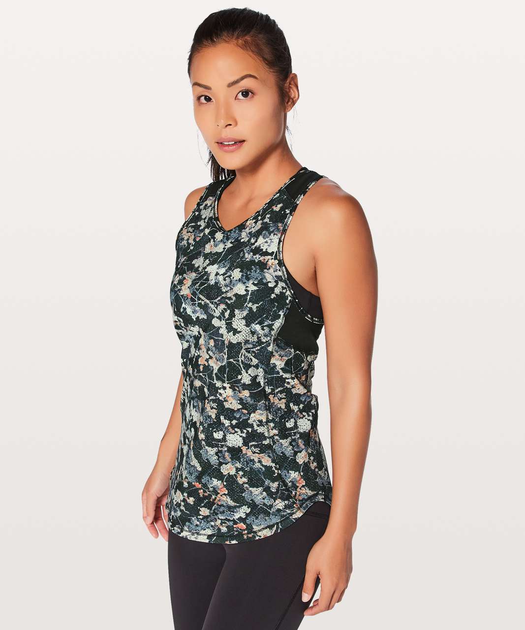 Lululemon Sculpt Tank II - Spring Bloom Multi / Black