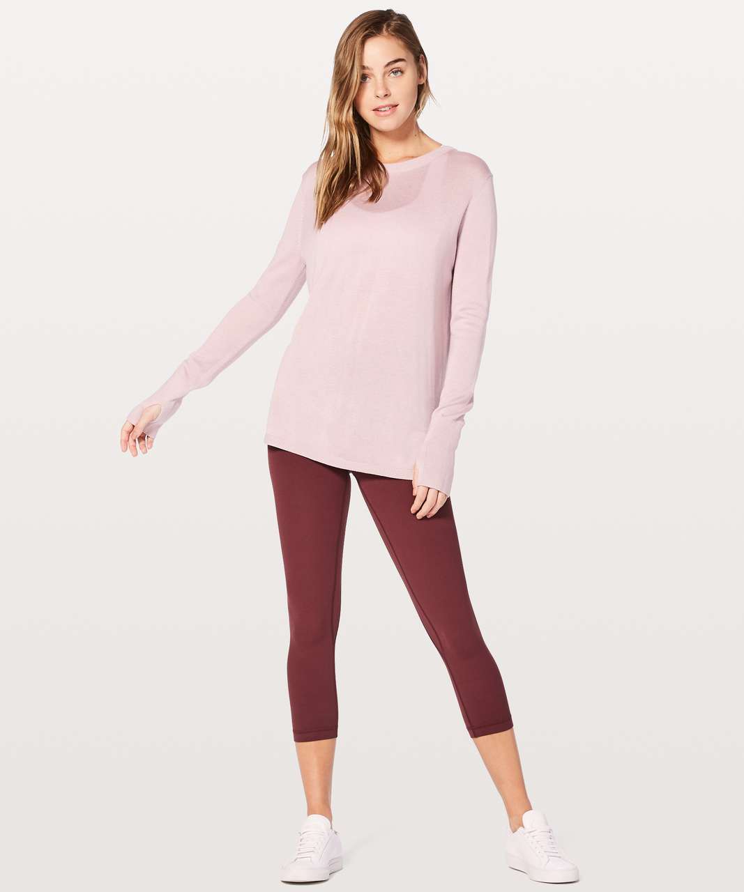 Lululemon Bring It Backbend Sweater - Porcelain Pink