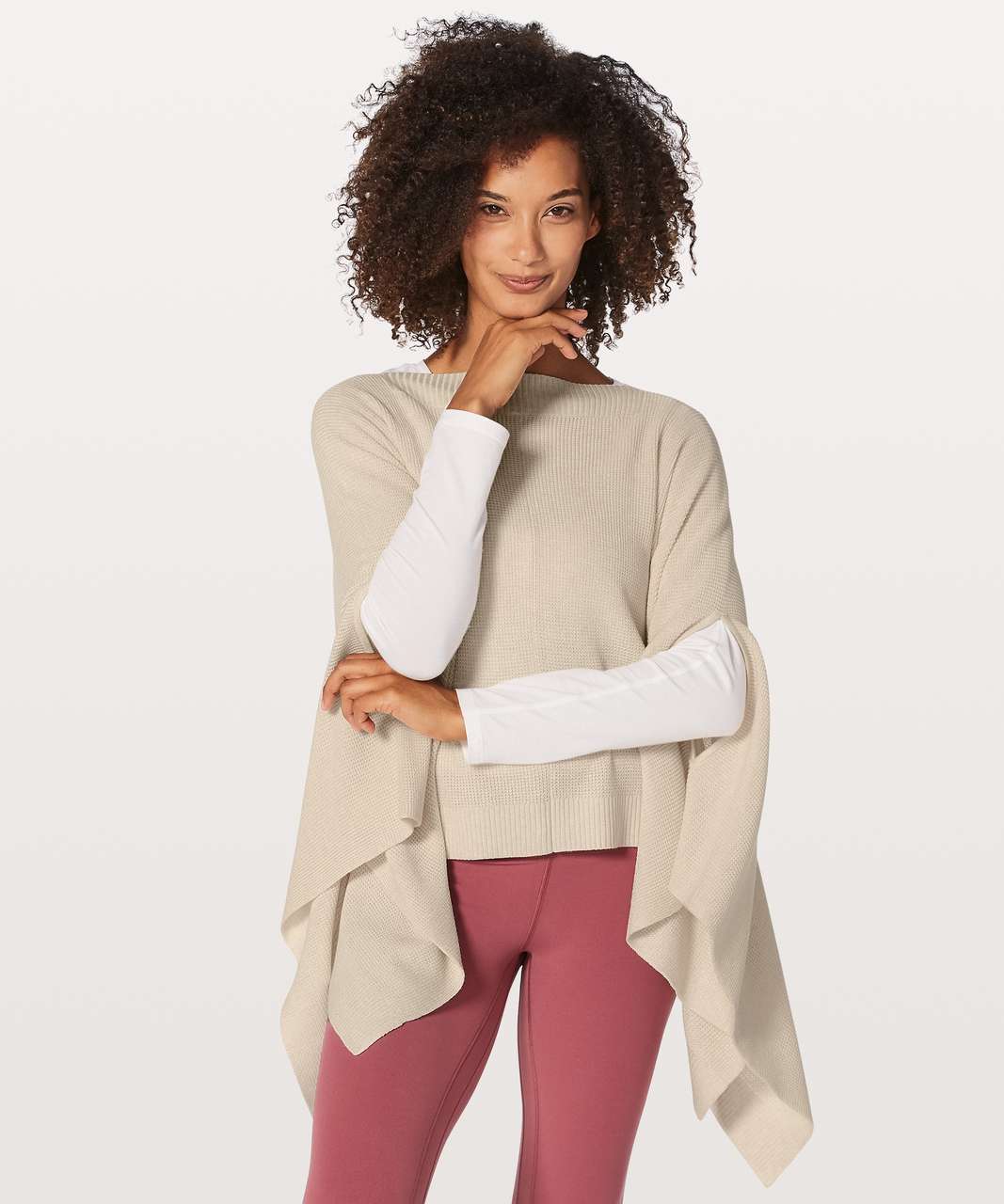 Lululemon Forward Flow Cape - Heathered Angel Wing - lulu fanatics