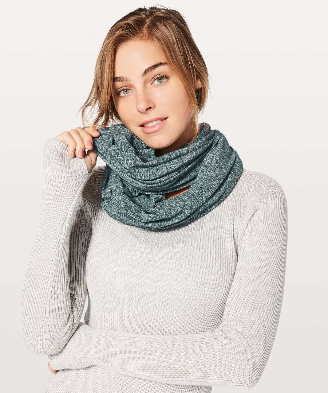 Lululemon Vinyasa Scarf *Rulu - Heathered Teal Shadow