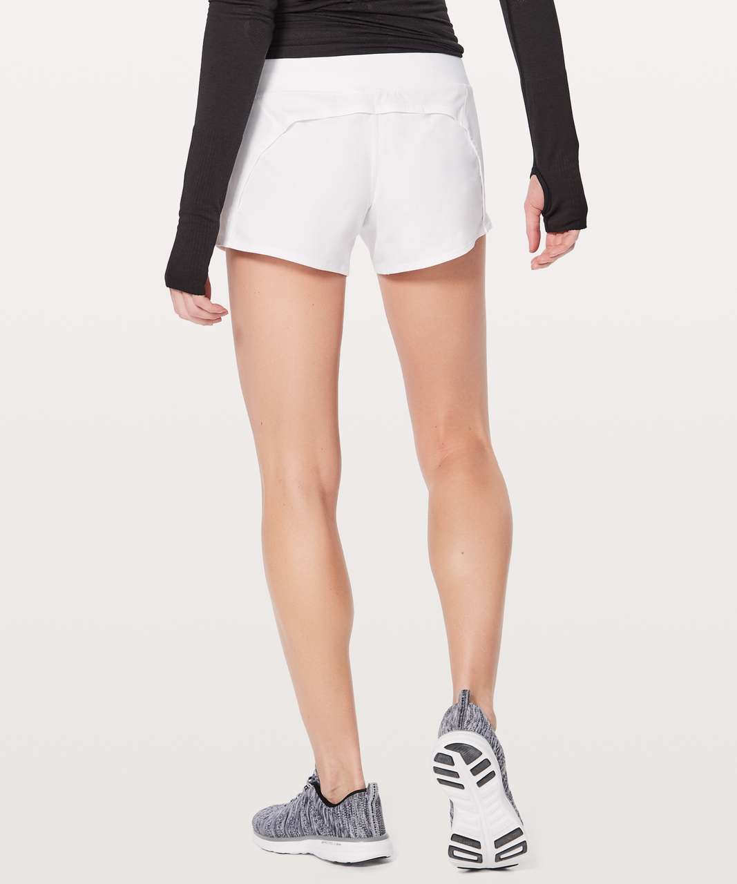 lululemon white running shorts