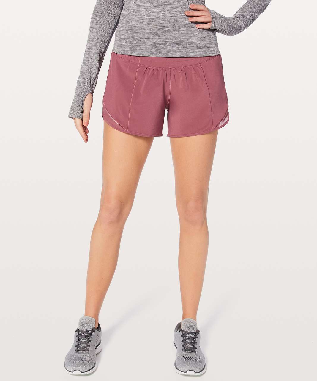 Lululemon Hotty Hot Short II Long 4" - So Merlot