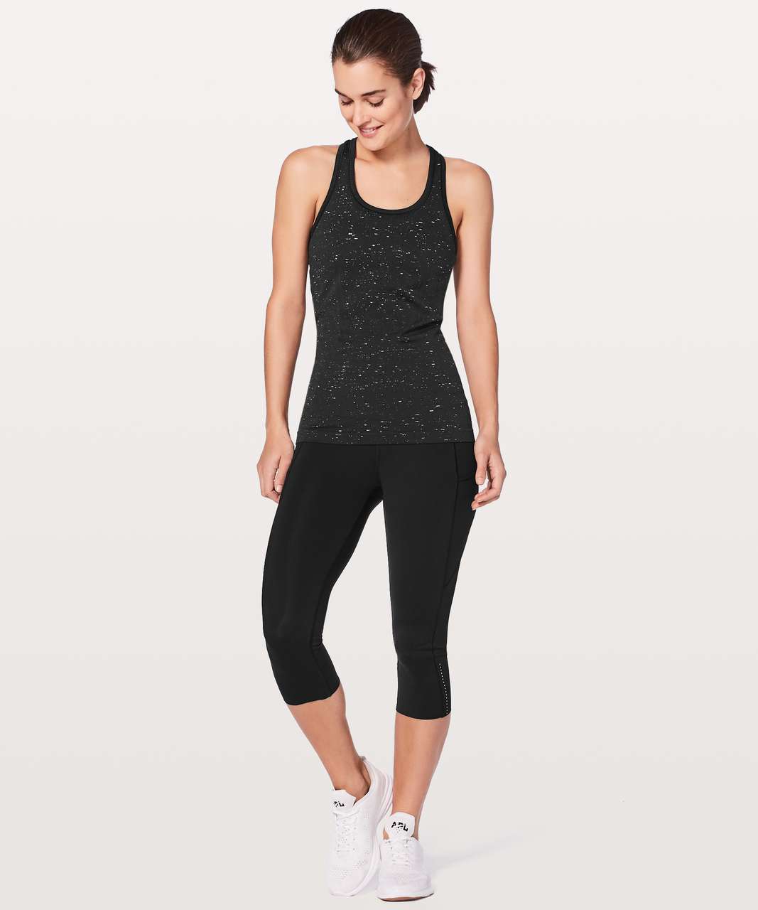 Lululemon Swiftly Tech Racerback - White / Black