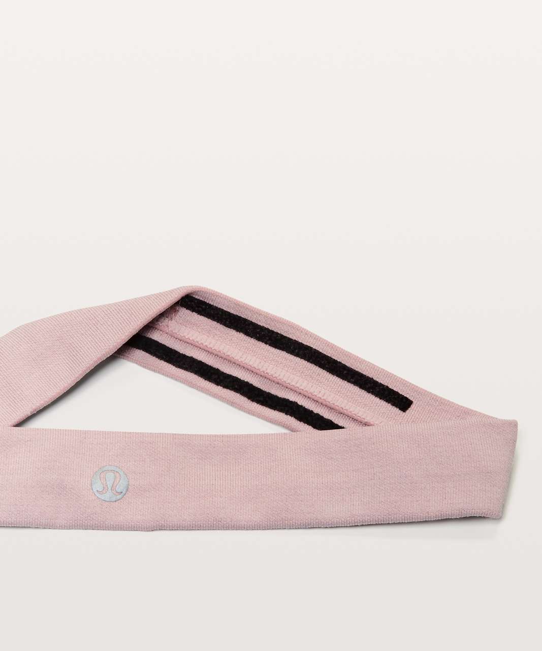 Lululemon Cardio Cross Trainer Headband - Porcelain Pink / White