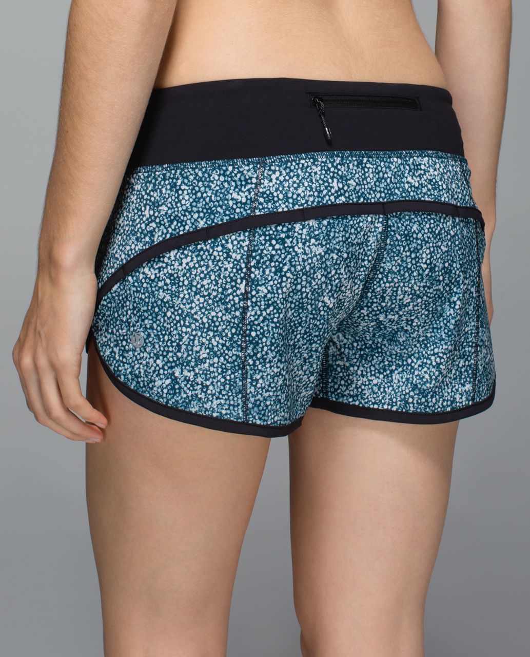 Lululemon Run:  Speed Short *4-way Stretch - Pebble Print Parfait Pink Alberta Lake / Black