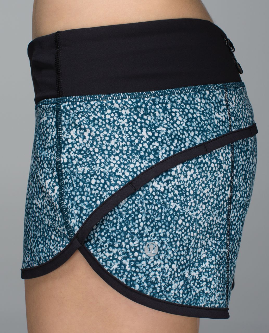 Lululemon Run:  Speed Short *4-way Stretch - Pebble Print Parfait Pink Alberta Lake / Black