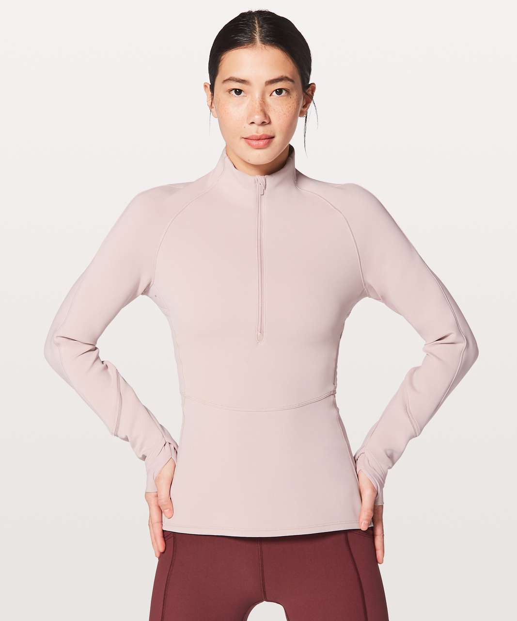 Lululemon Weather Or Not 1/2 Zip - Porcelain Pink