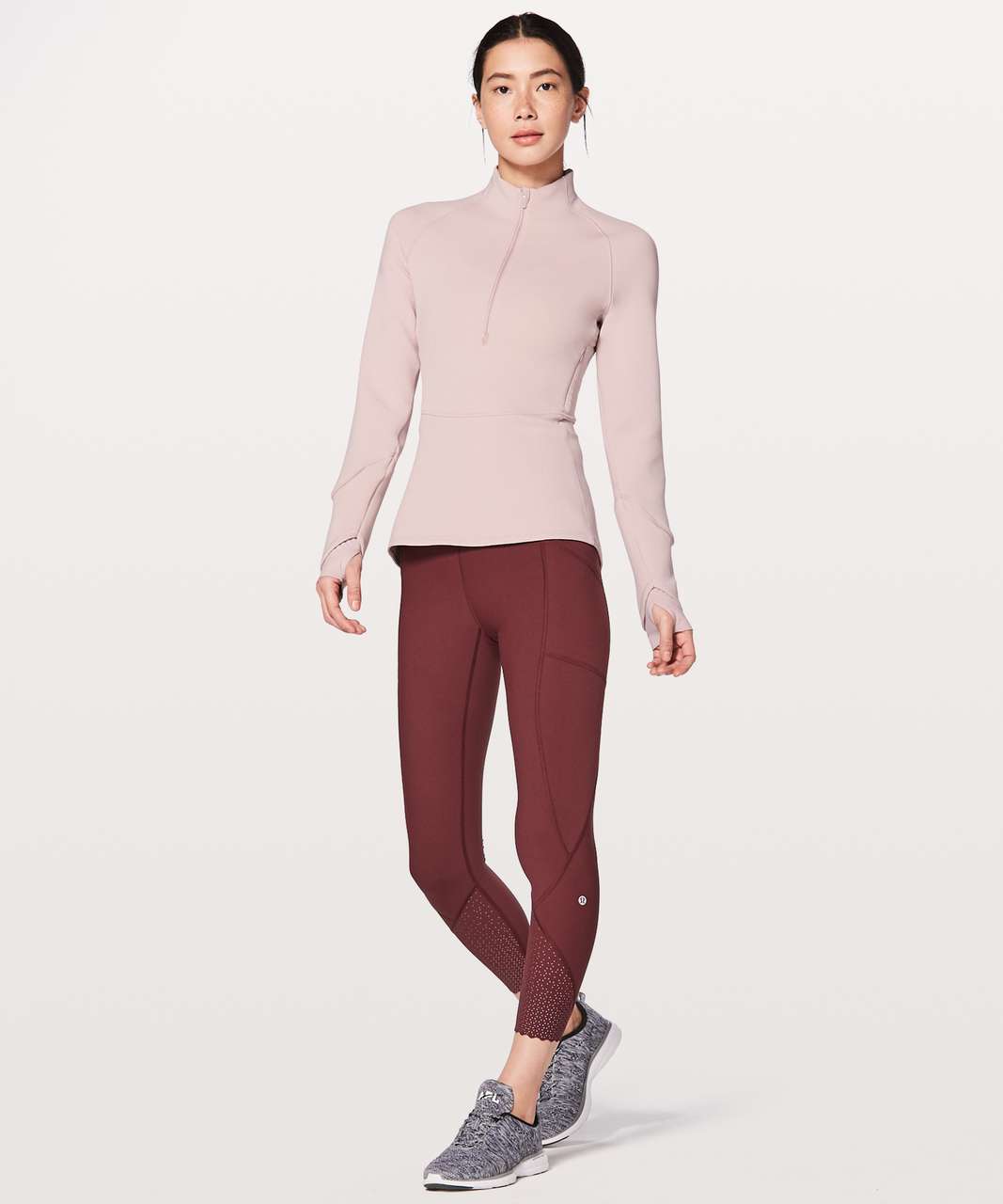 Lululemon Weather Or Not 1/2 Zip - Porcelain Pink