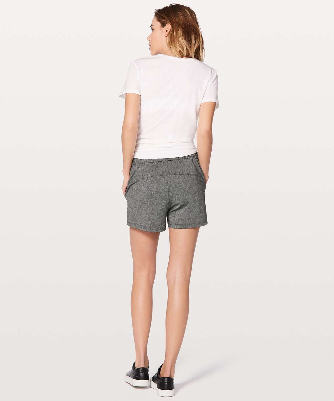 Lululemon On The Fly Short *2.5" - Heathered Black / Black