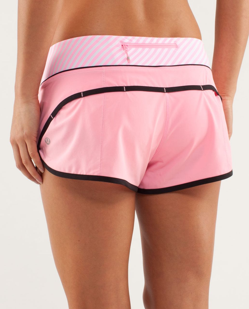 BOMBSHELL Sportswear Pink Stripe Running Shorts S 