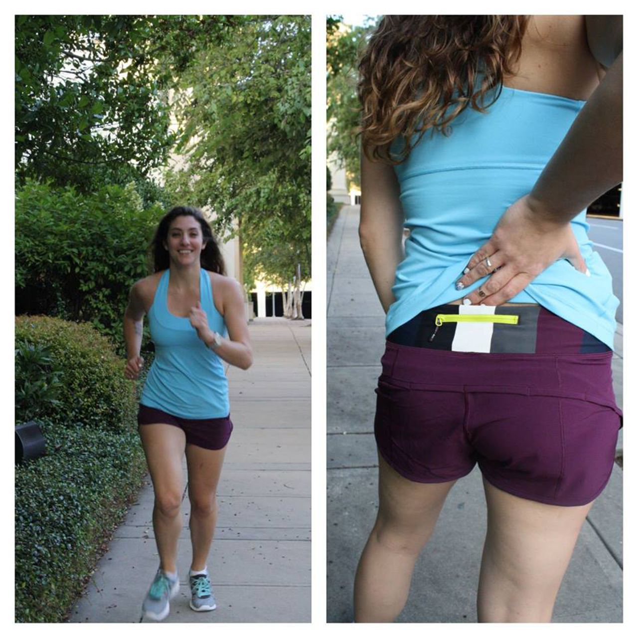 Lululemon Run: Speed Short - Plum / Pow Stripe Angel Wing - lulu fanatics