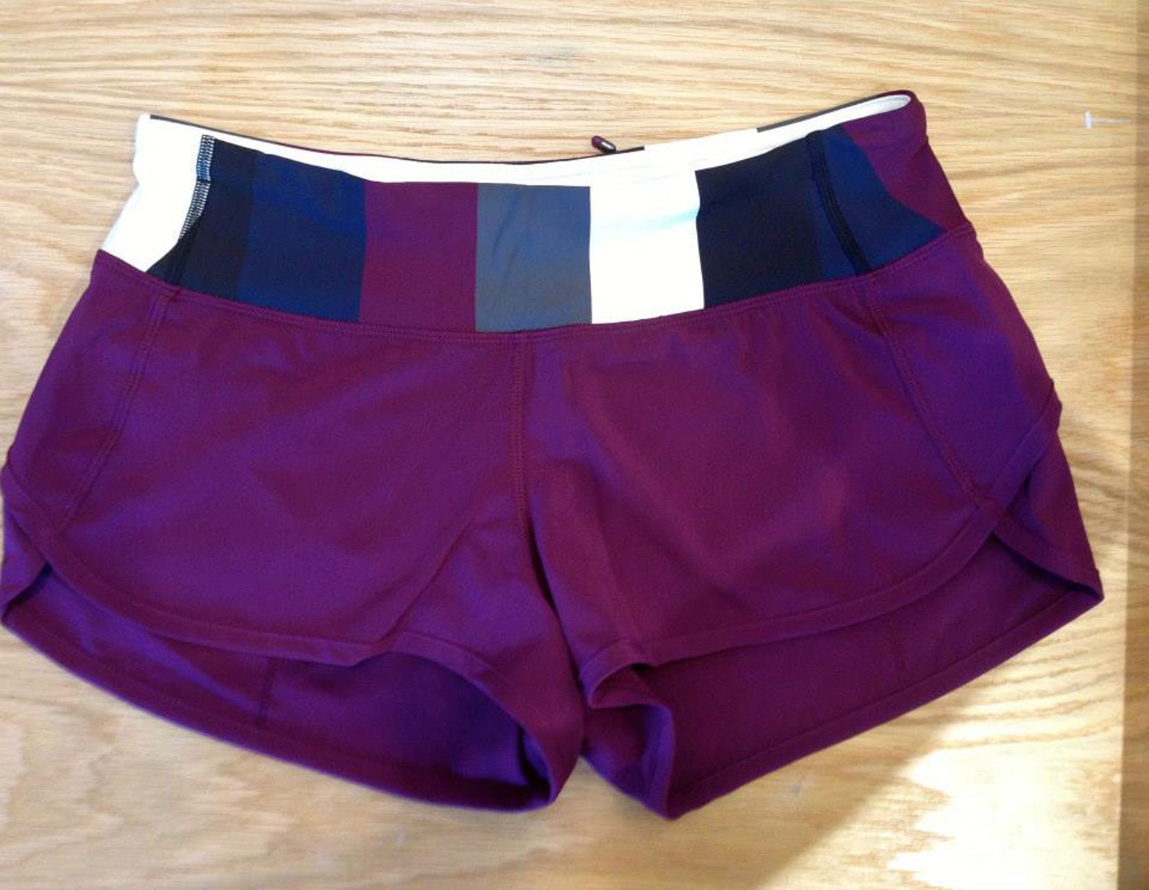 Lululemon Run: Speed Short - Plum / Pow Stripe Angel Wing - lulu fanatics