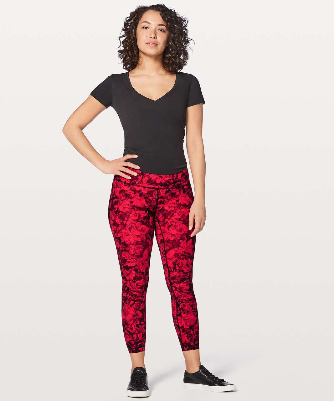 Lululemon High Rise Wunder Under Pants Leggings Red Grape Black 8 - $79 -  From Kelly