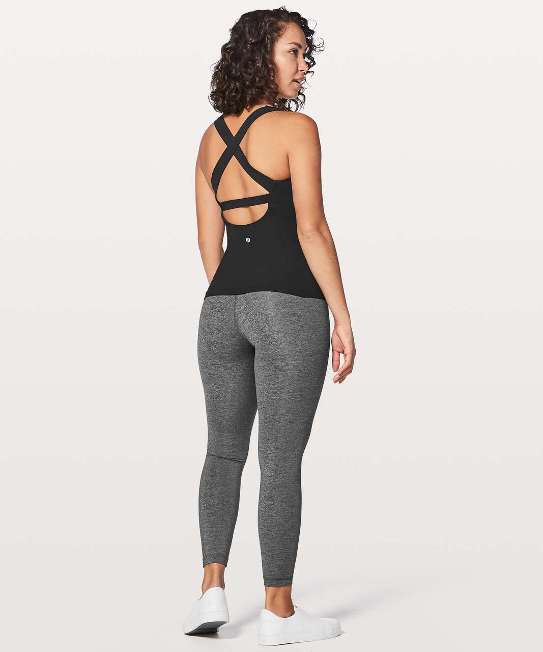 Lululemon Long Breath 2-In-1 Tank *Light Support For B/C Cup - Black / Black