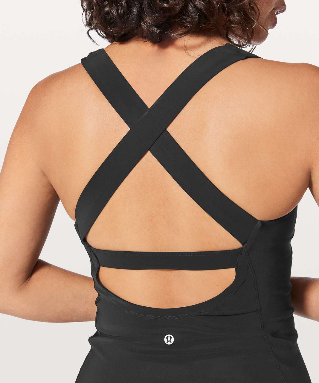 Lululemon Long Breath 2-In-1 Tank *Light Support For B/C Cup - Black / Black