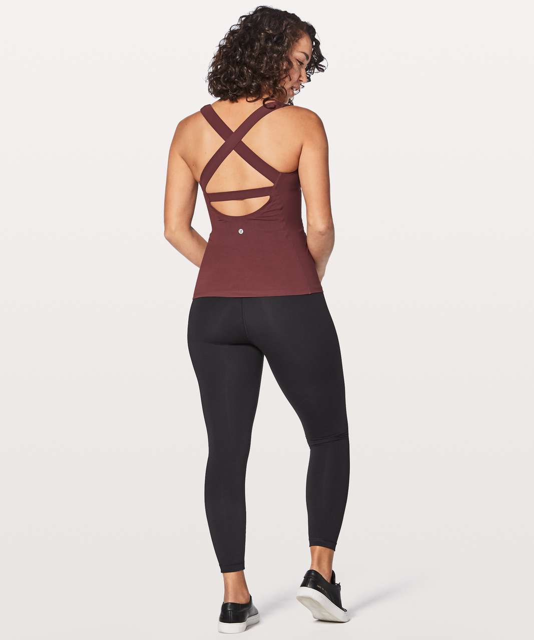 Lululemon Long Breath 2-In-1 Tank *Light Support For B/C Cup - Redwood / Auburn