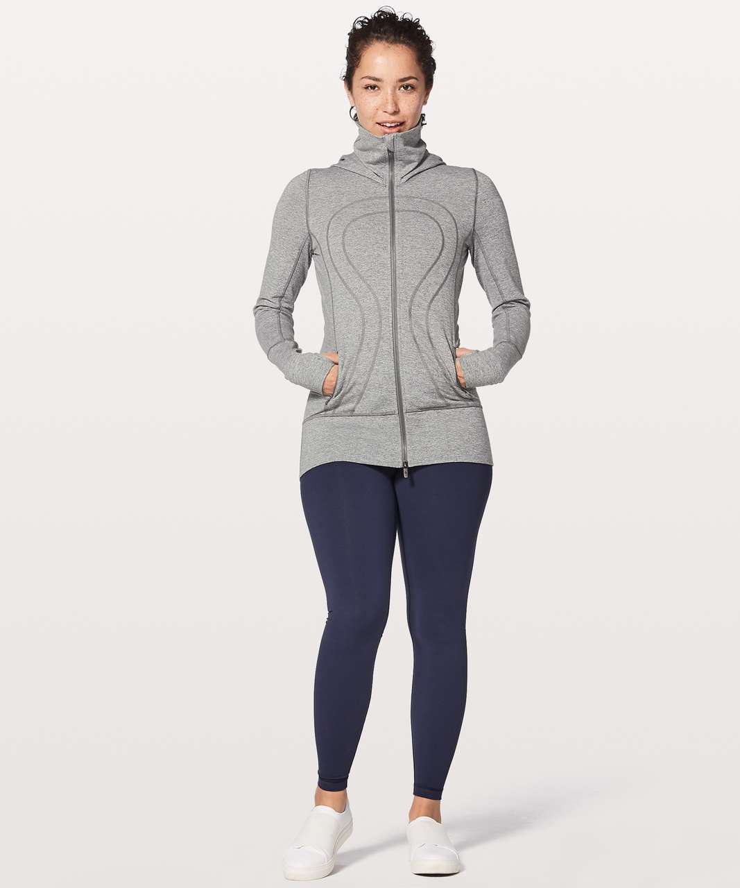 Lululemon In Stride Jacket - Heathered Fossil / Blurred Blossoms