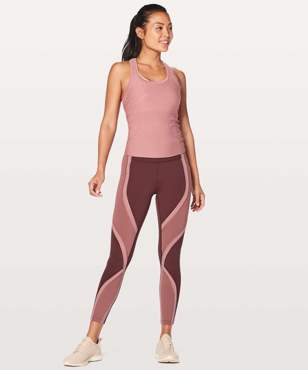 Lululemon Wild Twist 7/8 Tight *25" - Redwood / Auburn / Quicksand