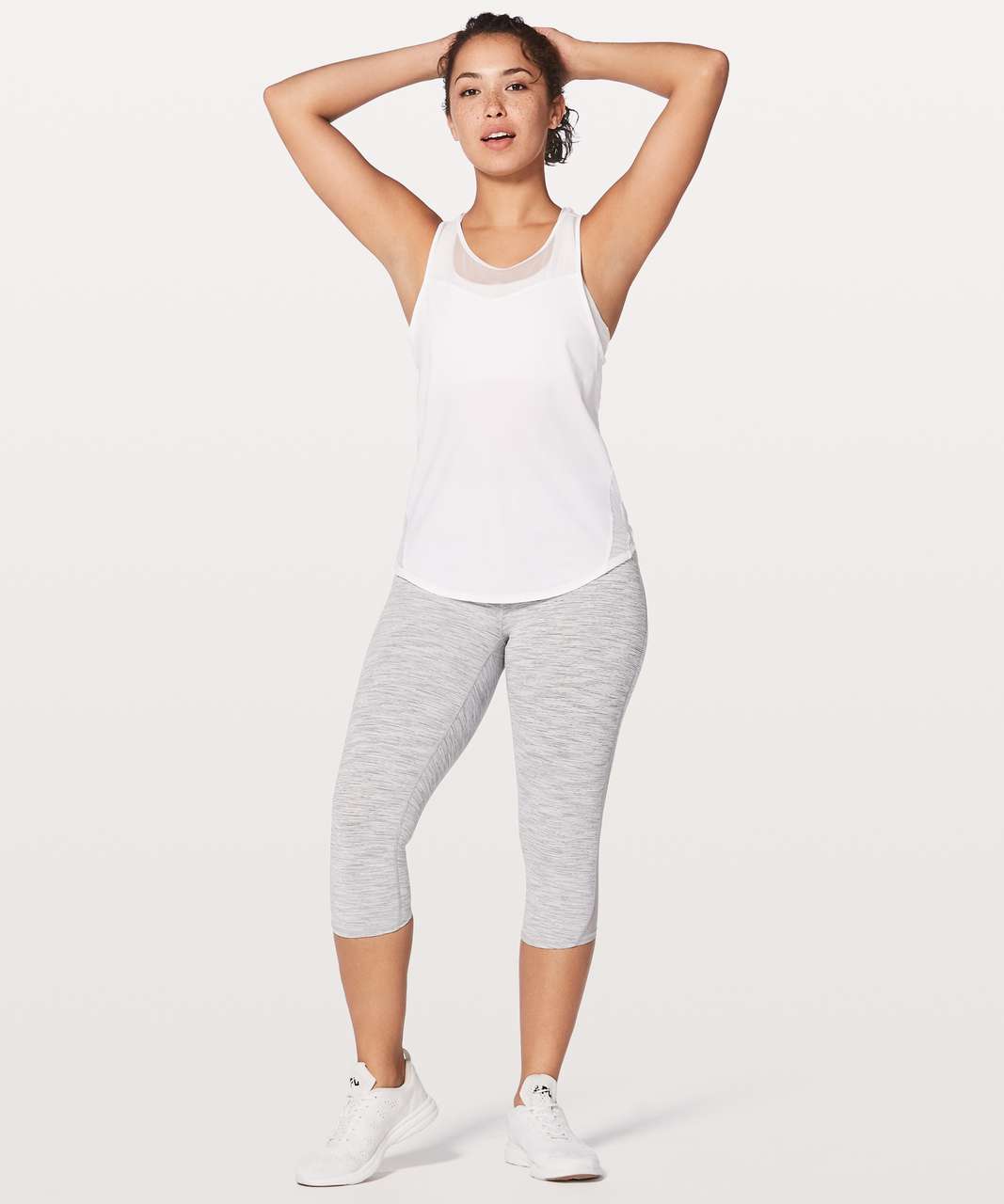 Lululemon Sculpt Tank II Gather Up - White