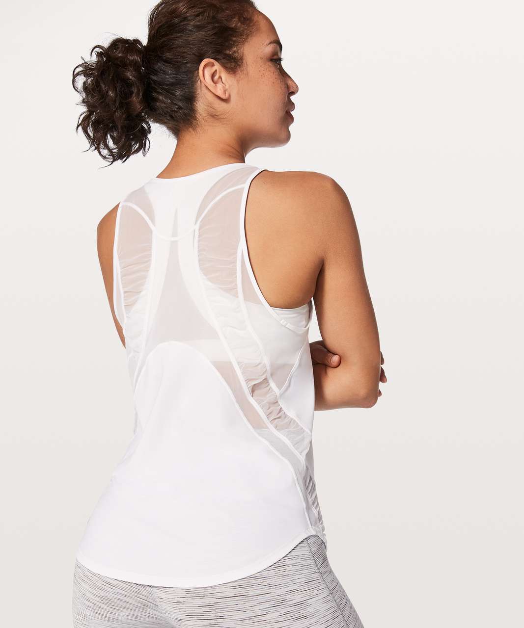 Lululemon Sculpt Tank II Gather Up - White