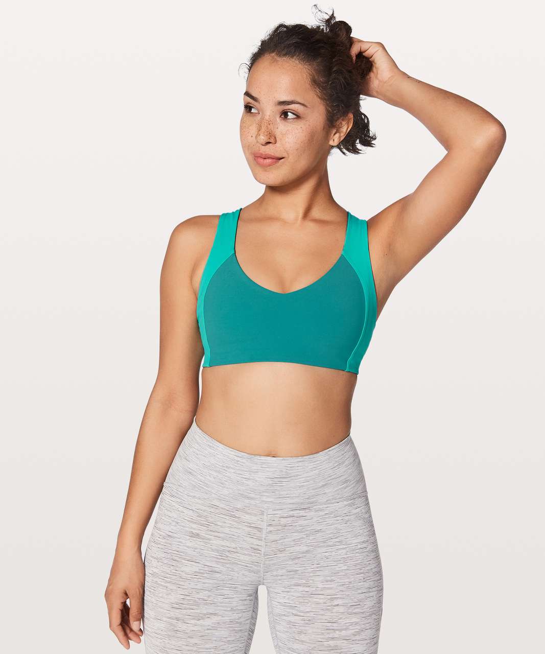 Lululemon Sweat Times Bra - Spirit Green / Eucalyptus - lulu fanatics