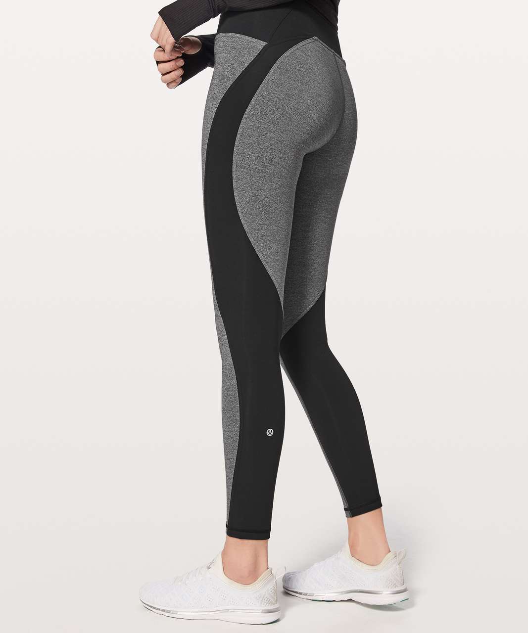 Lululemon Train Times 7/8 Pant *Blocked 25 - Black / Heathered