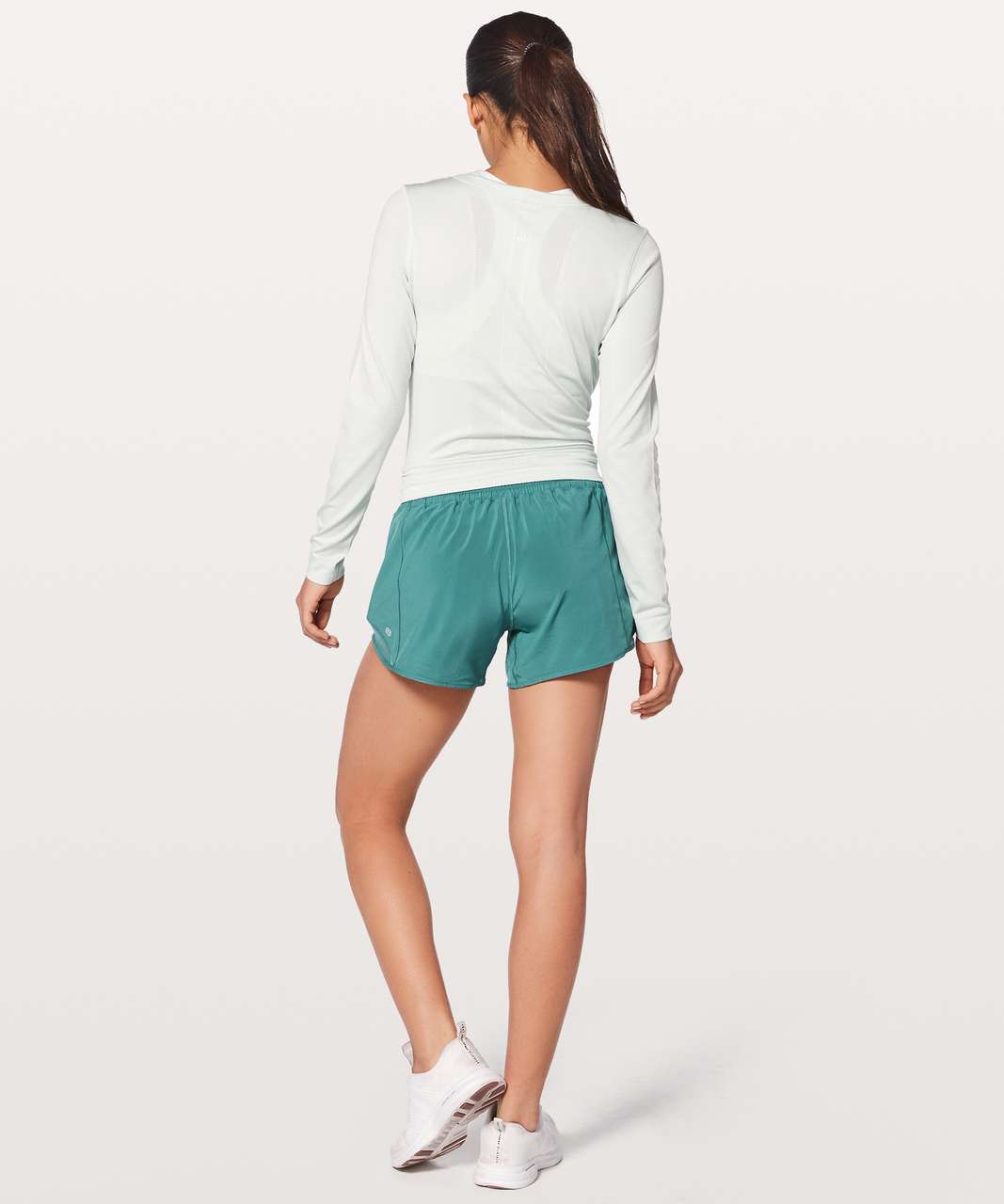 Lululemon Hotty Hot Short II Long 4" - Sea Green