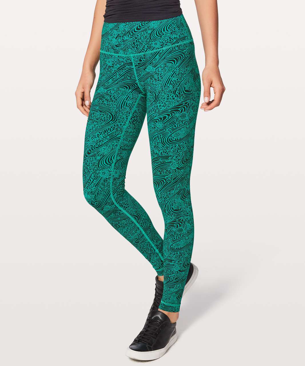 Lululemon Wunder Under Hi-Rise Tight *Full-On Luon 28 - Kitakami Viridian  Green Black - lulu fanatics