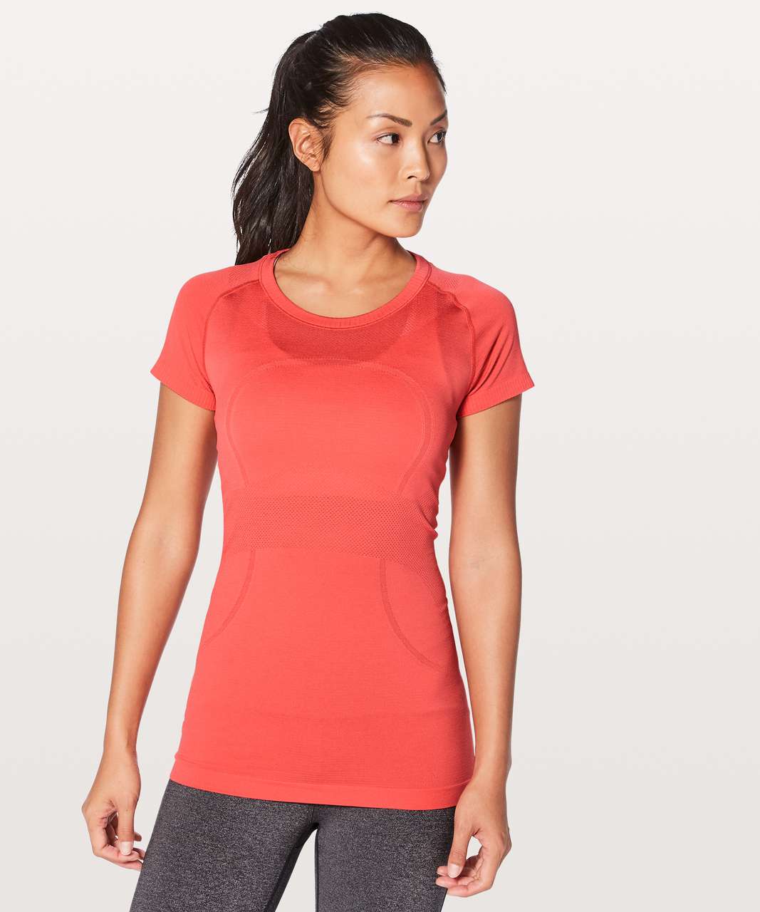 Lululemon Swiftly Tech Short Sleeve Crew - Vermillion / Vermillion