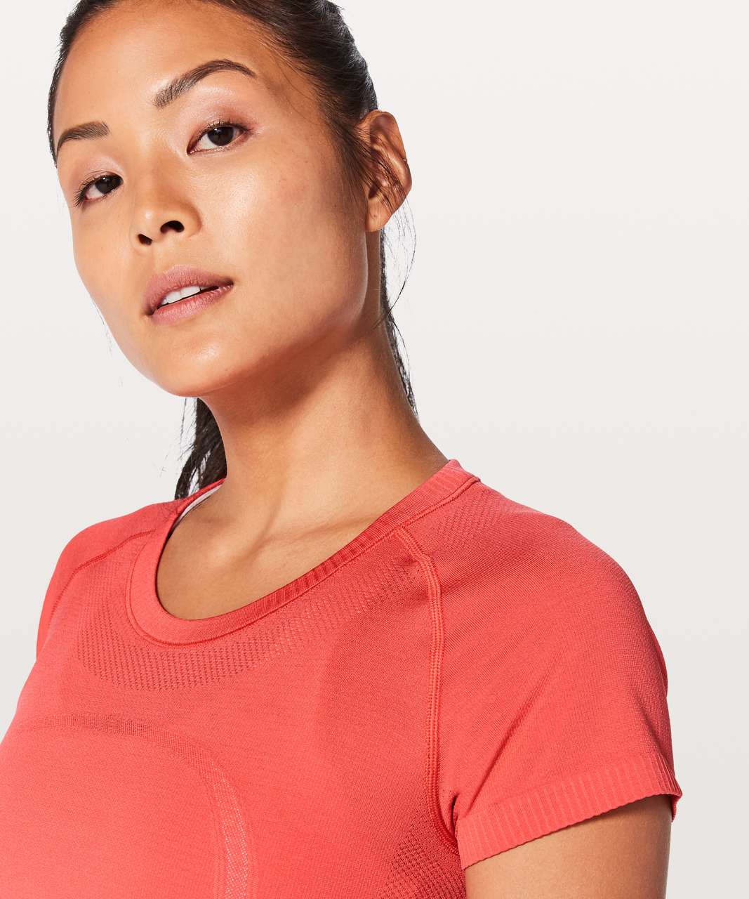 Lululemon Swiftly Tech Short Sleeve Crew - Vermillion / Vermillion