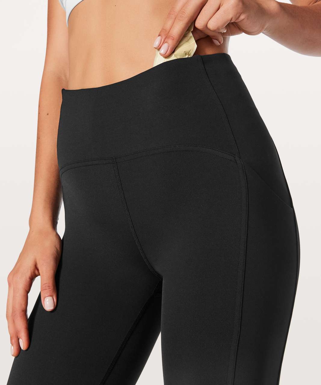 Sharp Leggings, High Waist, Black