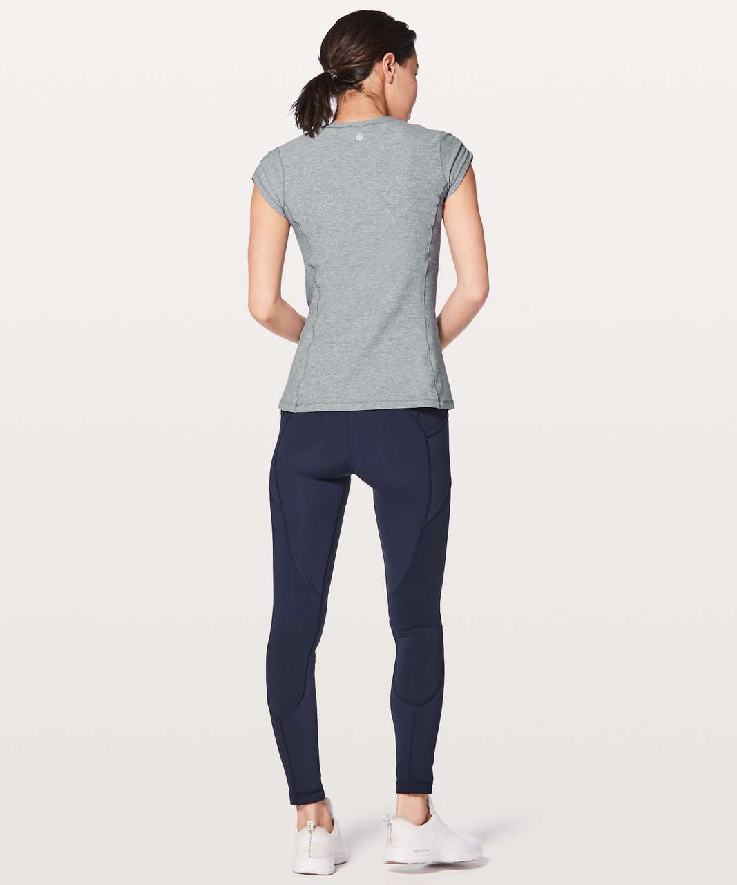 Lululemon Time To Sweat Short Sleeve - Heathered Magnet Grey