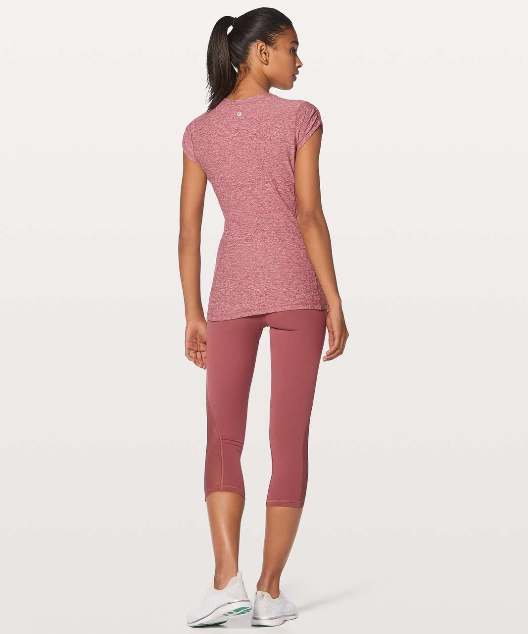 Lululemon Time To Sweat Short Sleeve - Heathered So Merlot