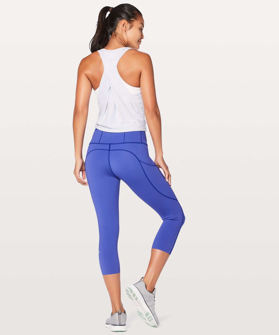 Lululemon Fast & Free Crop II *Nulux 19 - Moroccan Blue - lulu fanatics