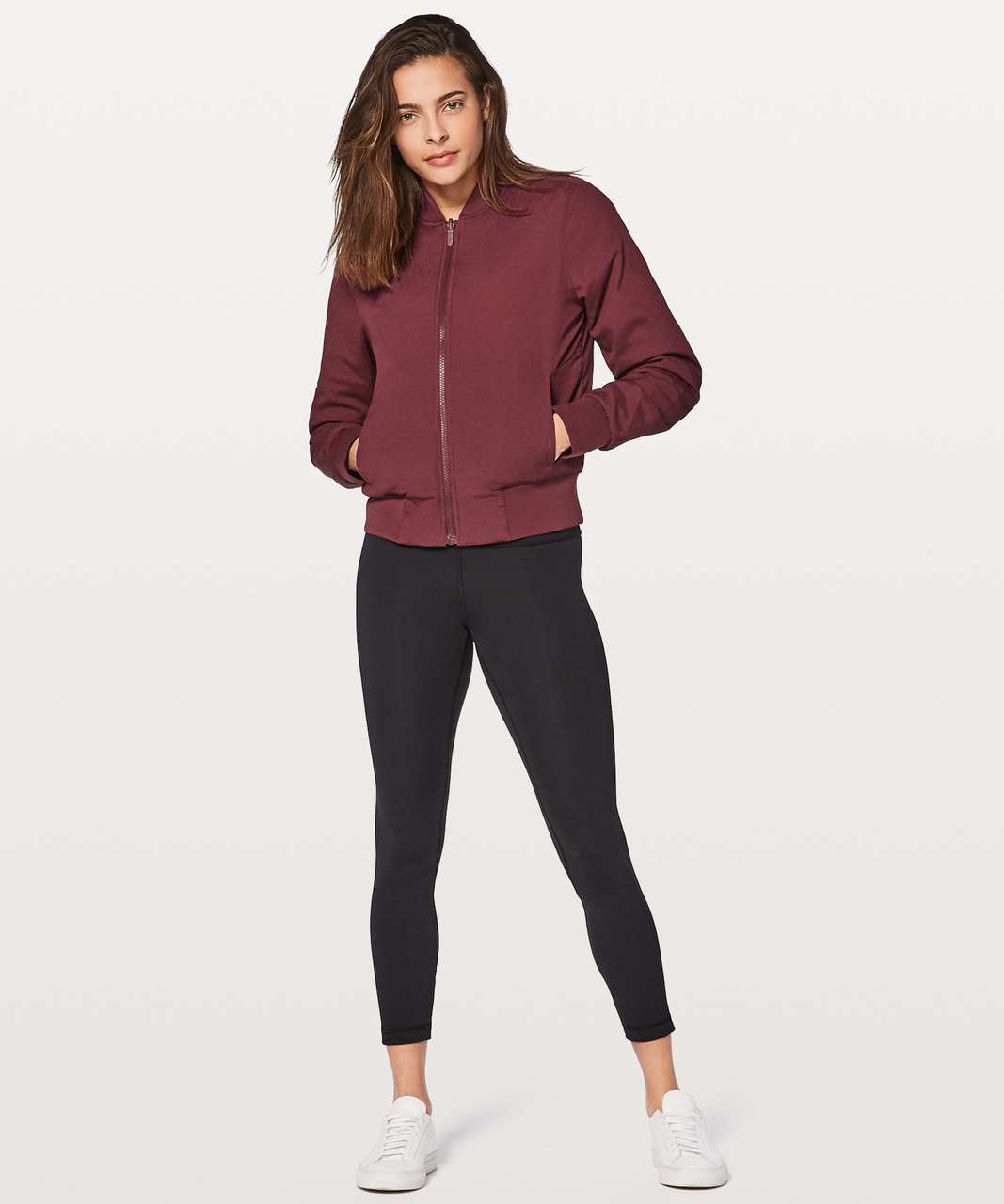 Lululemon Non-Stop Bomber *Reversible - Redwood / So Merlot - lulu fanatics