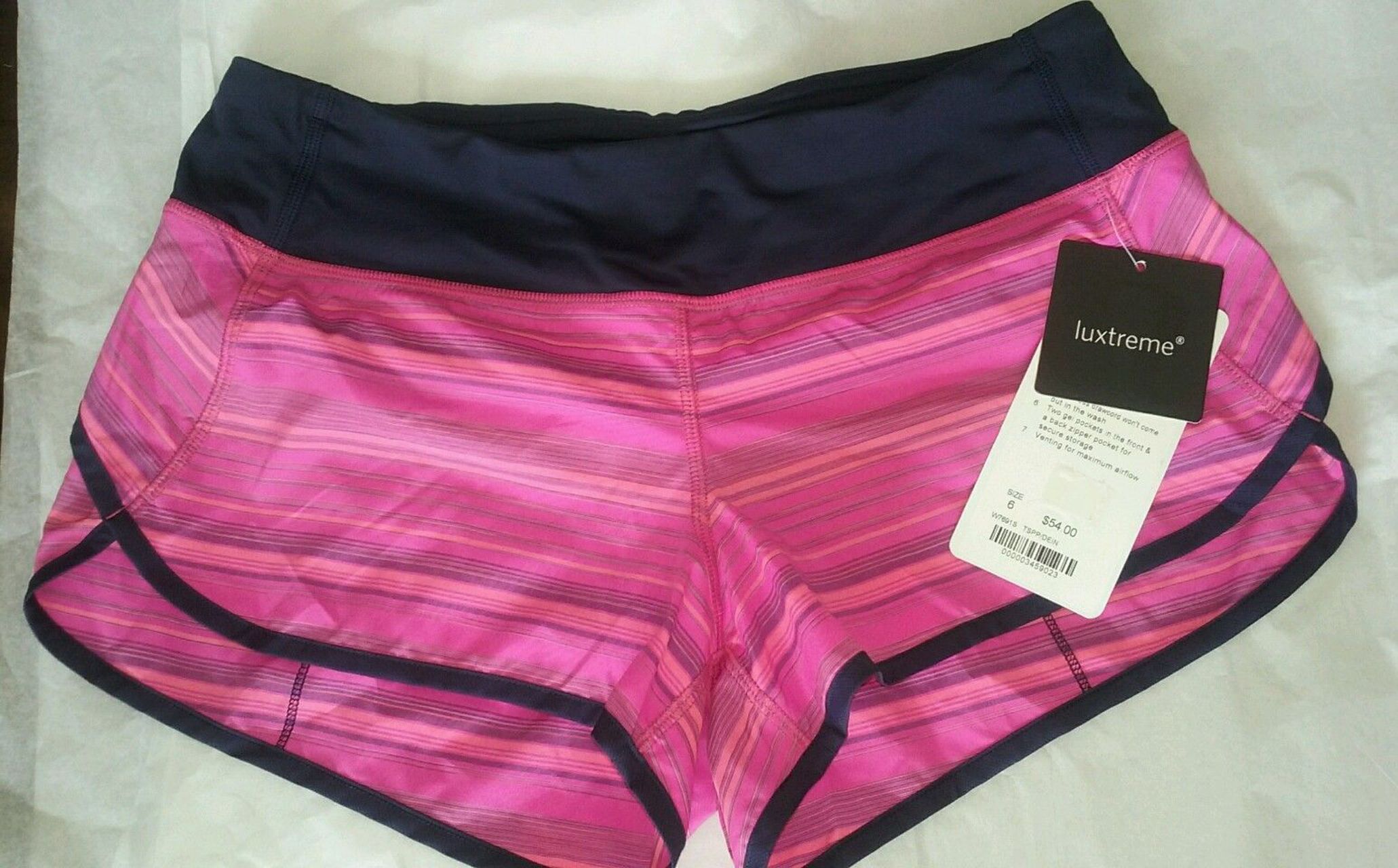 Lululemon Speed Short - Pow Pink Elevation Stripe