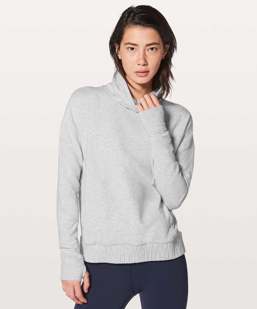 Lululemon Stress Less Pullover - Heathered Core Ultra Light Grey