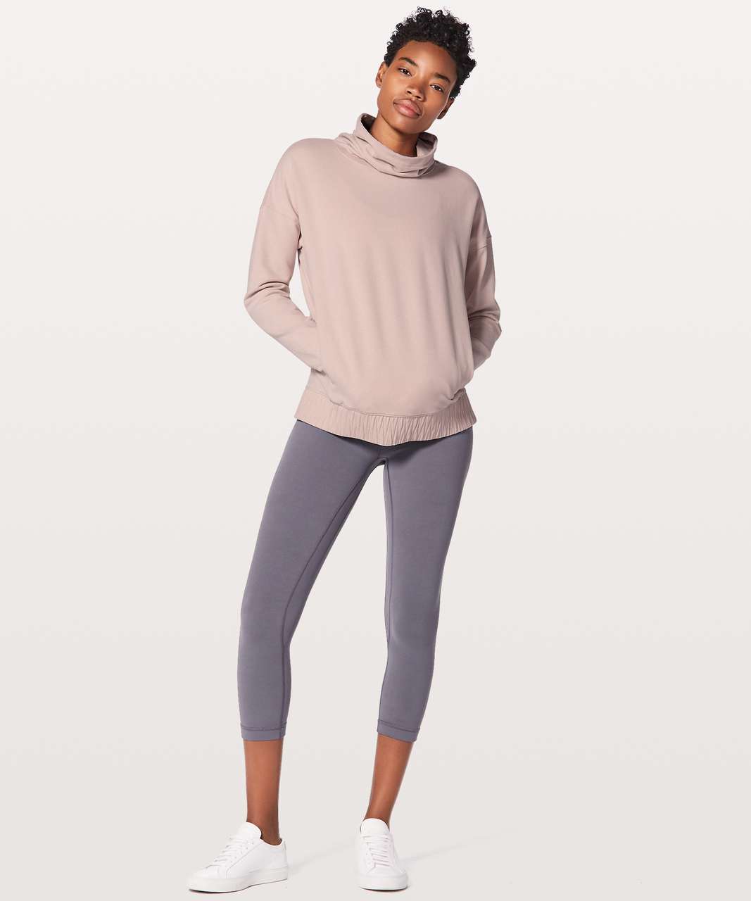 Lululemon Stress Less Pullover - Porcelain Pink