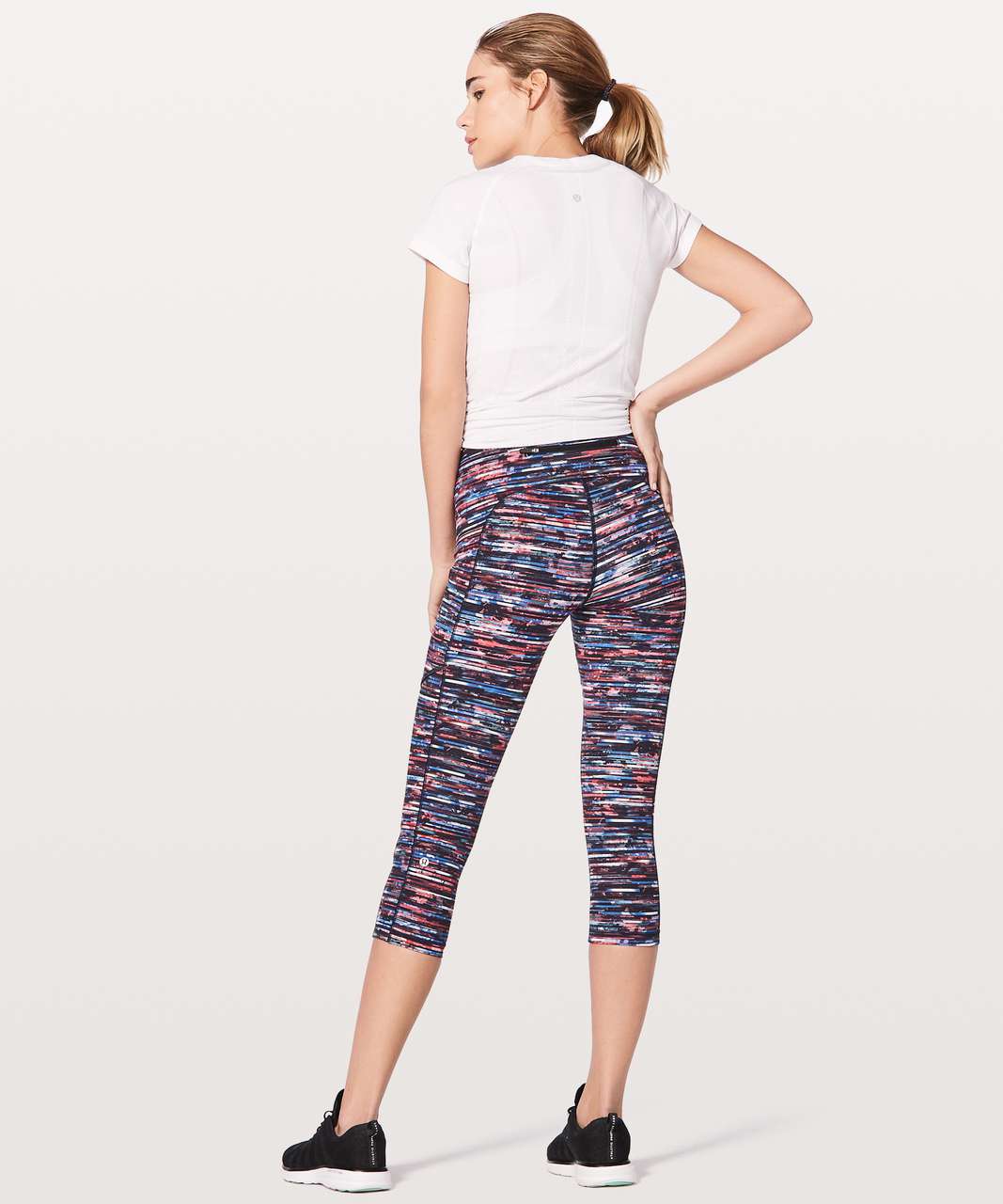 Lululemon Speed Up Crop 21" - Hinshu Alpine White Multi