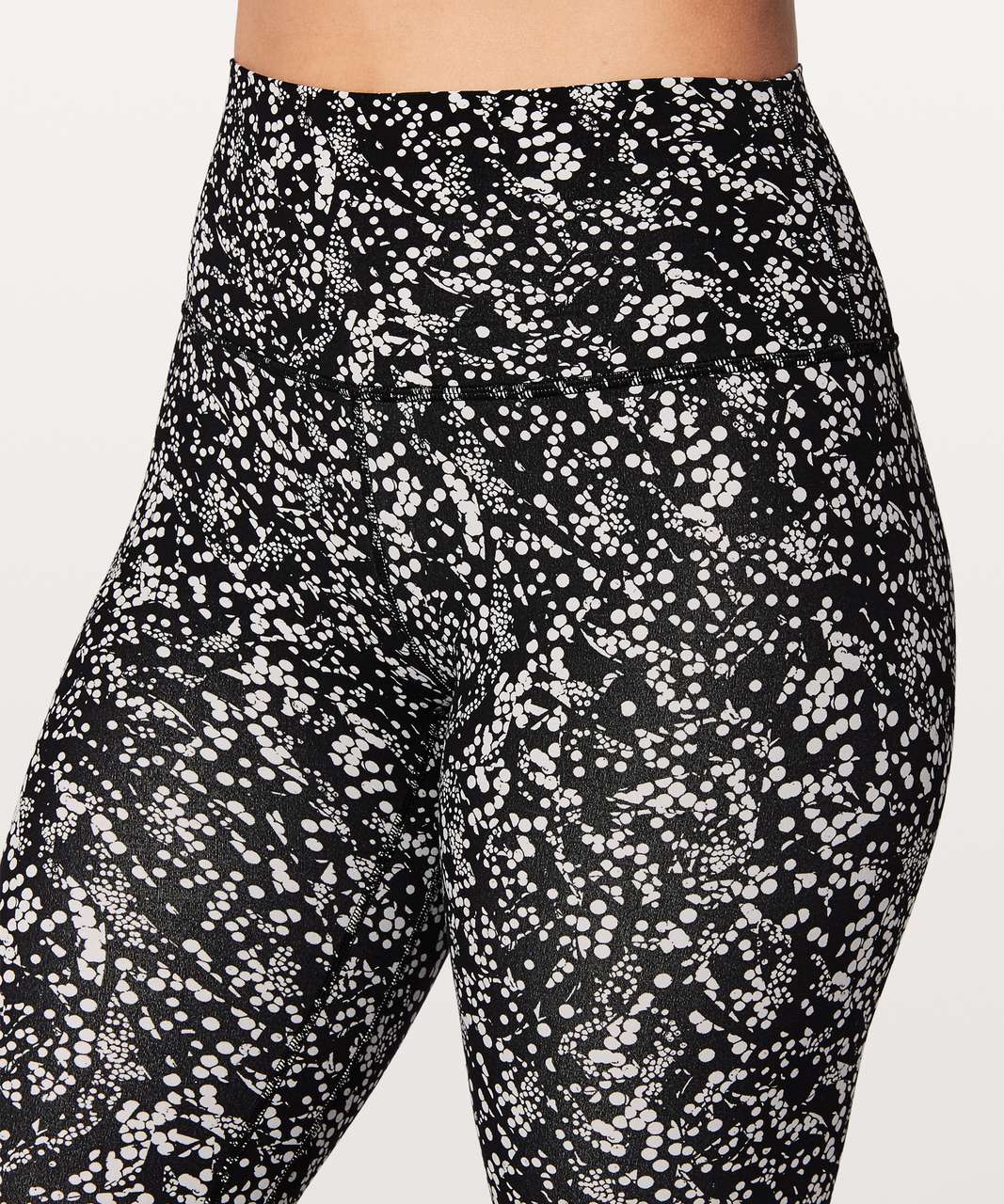 Lululemon Align Pant II 25 - Mini Space Dye Herringbone Heathered Black  White / Black - lulu fanatics