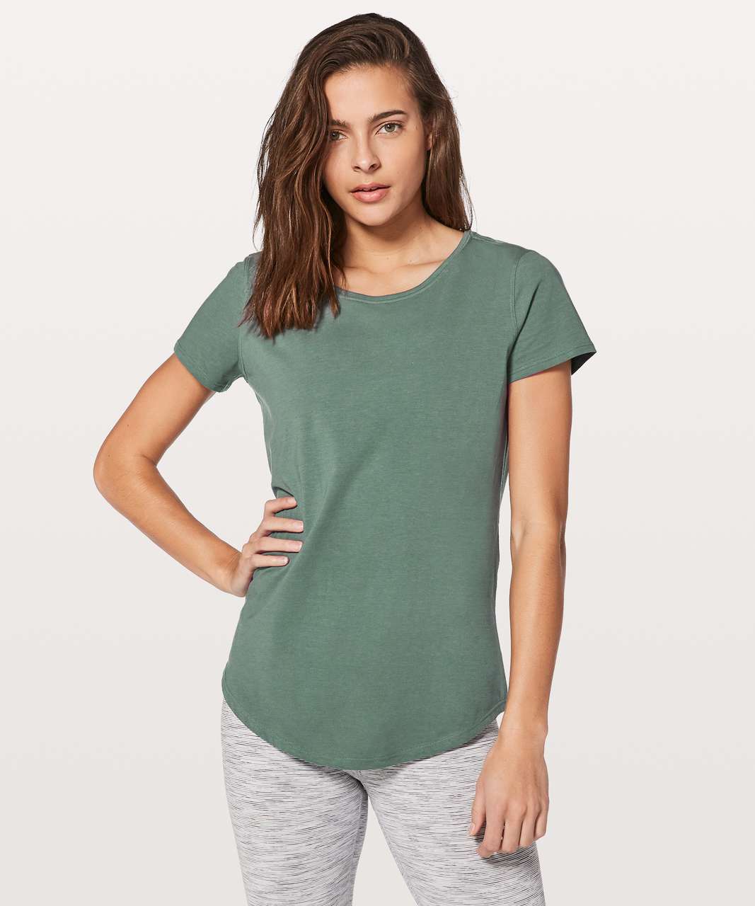 Lululemon Love Crew III - Graphite Green - lulu fanatics