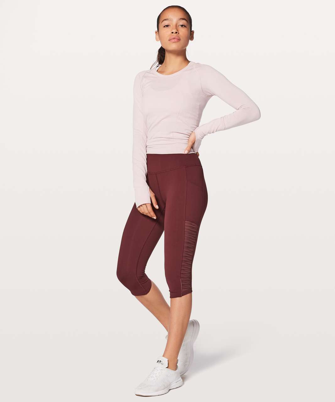 Lululemon Sharp Turns Crop 17" - Redwood