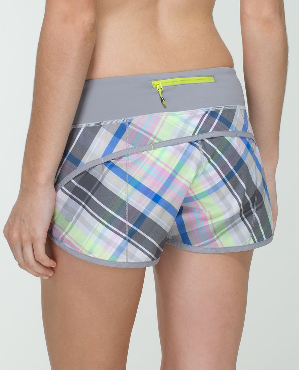 lululemon plaid shorts