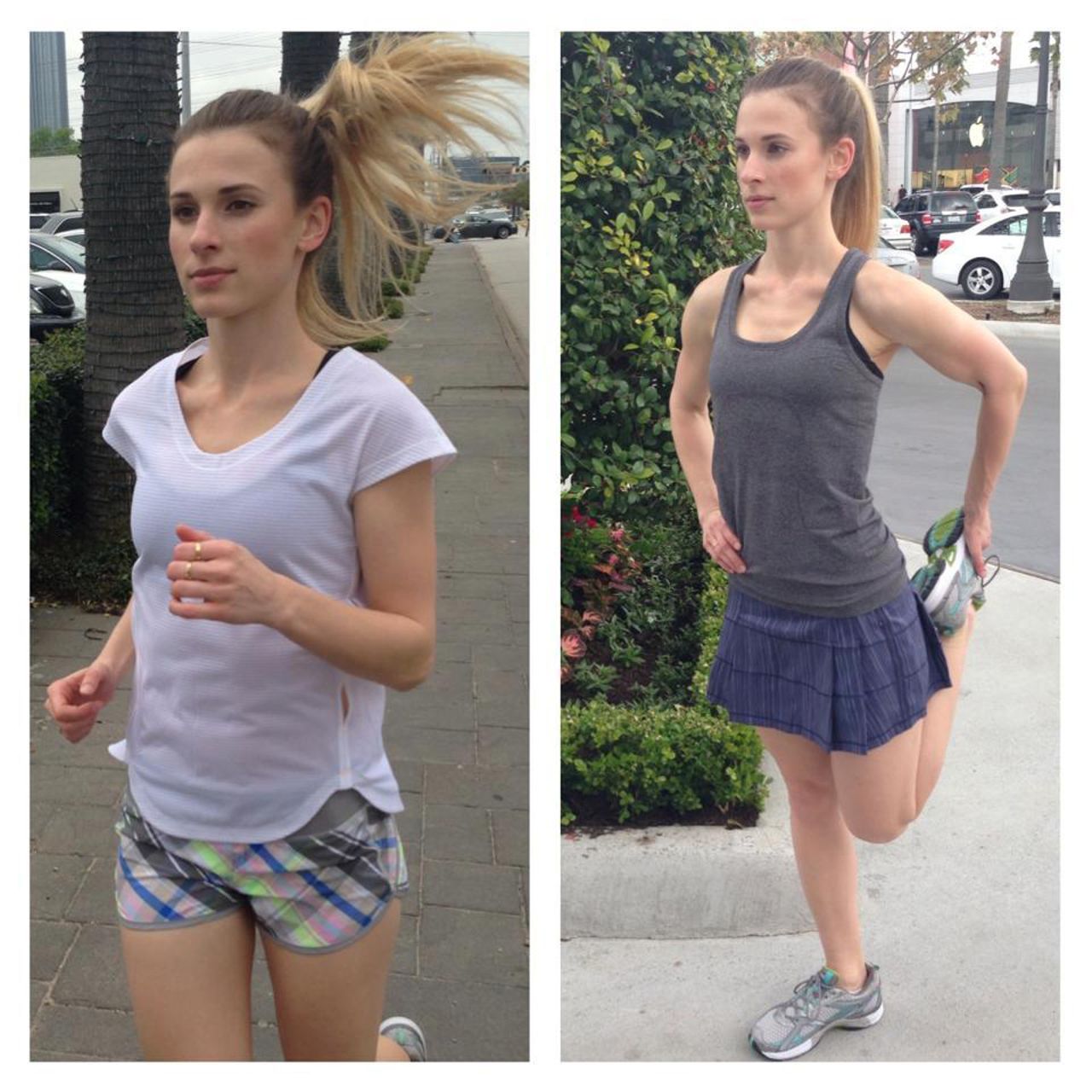 Lululemon Run:  Speed Short *2-way Stretch - Rad Plaid Lullaby Reflective / Ambient Grey