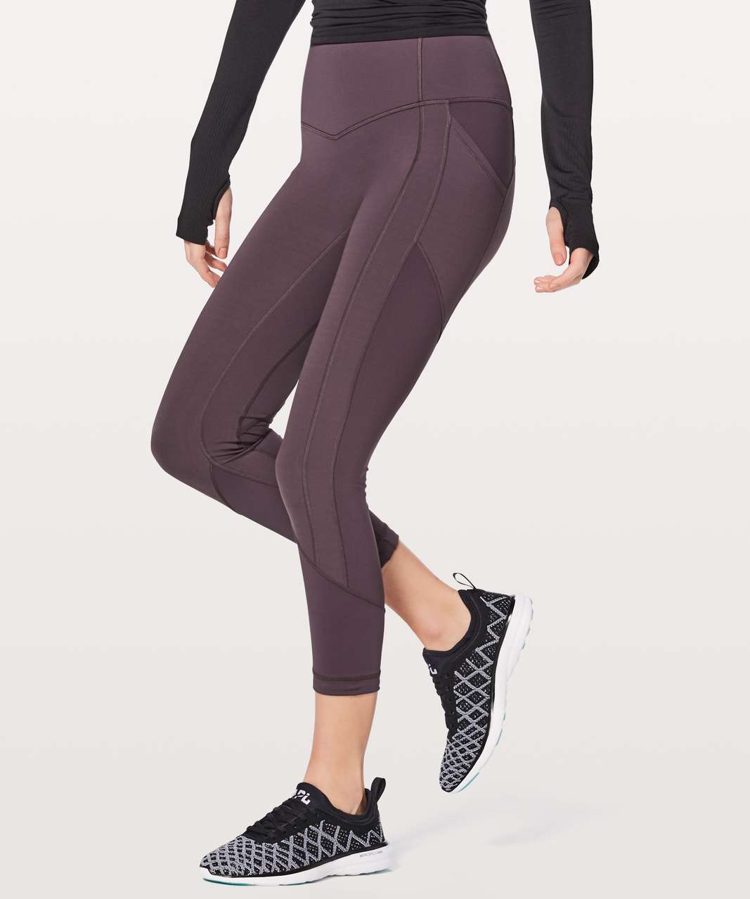 Lululemon All The Right Places Crop II *23 - Black Currant - lulu fanatics