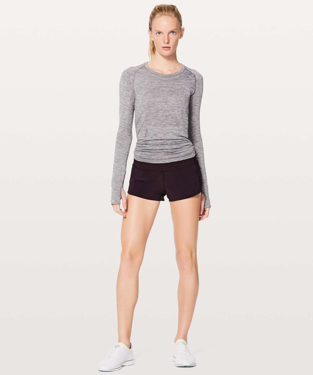 Lululemon Speed Up Short *2.5" - Black Cherry