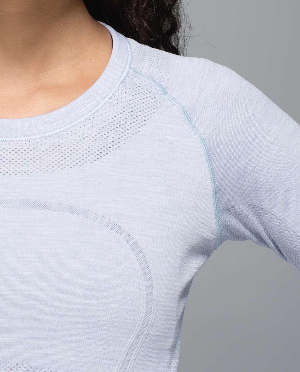 Lululemon Swiftly Tech Long Sleeve Crew - Heathered Silver Fox