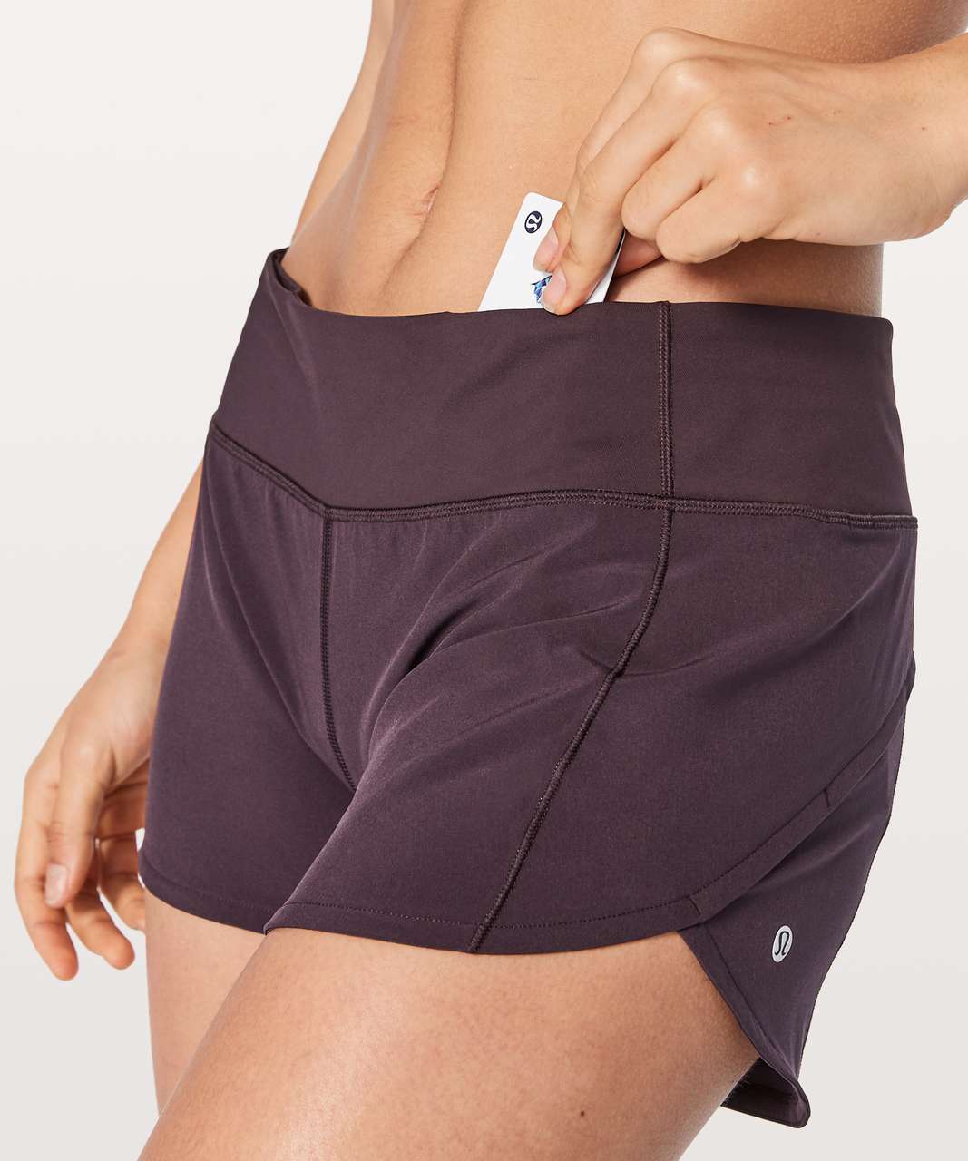 Lululemon Speed Up Short (Long) 4 - Black Cherry - lulu fanatics